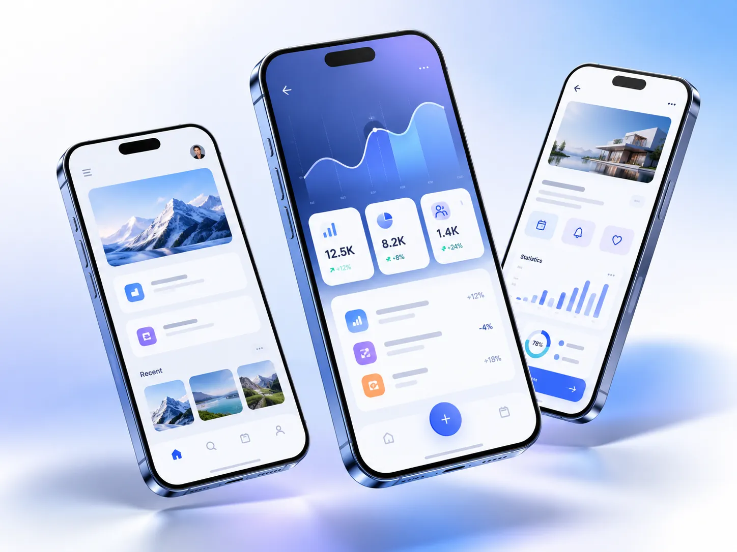 Web ve mobil uygulama ekranlarını gösteren Doesta konsept görseli